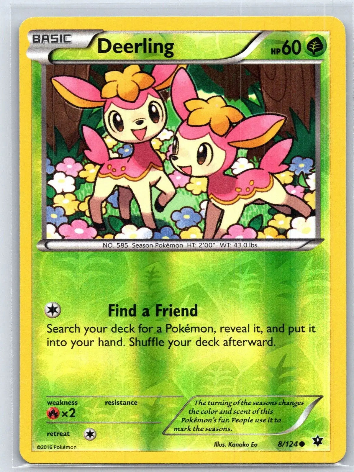 Deerling 8/124 Fates Collide Pokemon NM - Mastercoins