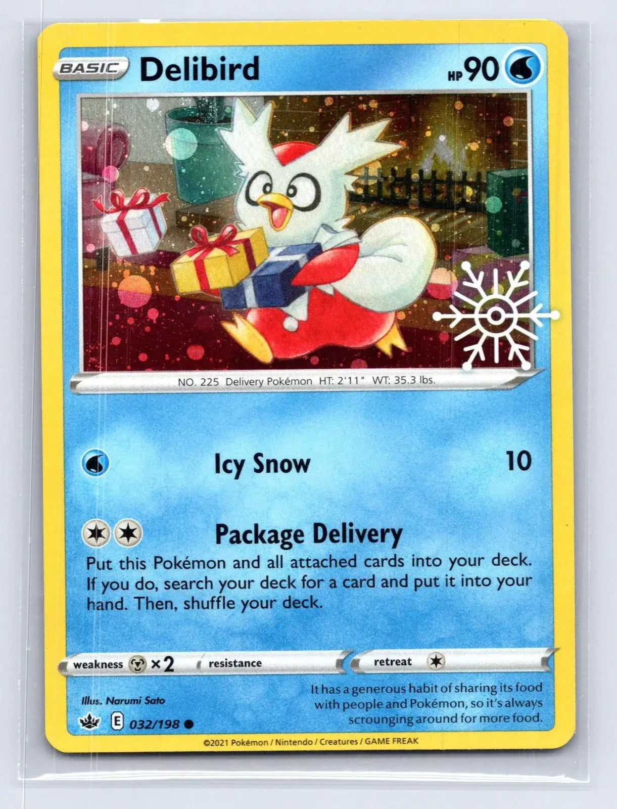 Delibird 032/198 PROMO Stamp Holiday Pokemon NM - Mastercoins