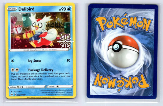 Delibird 032/198 PROMO Stamp Holiday Pokemon NM - Mastercoins