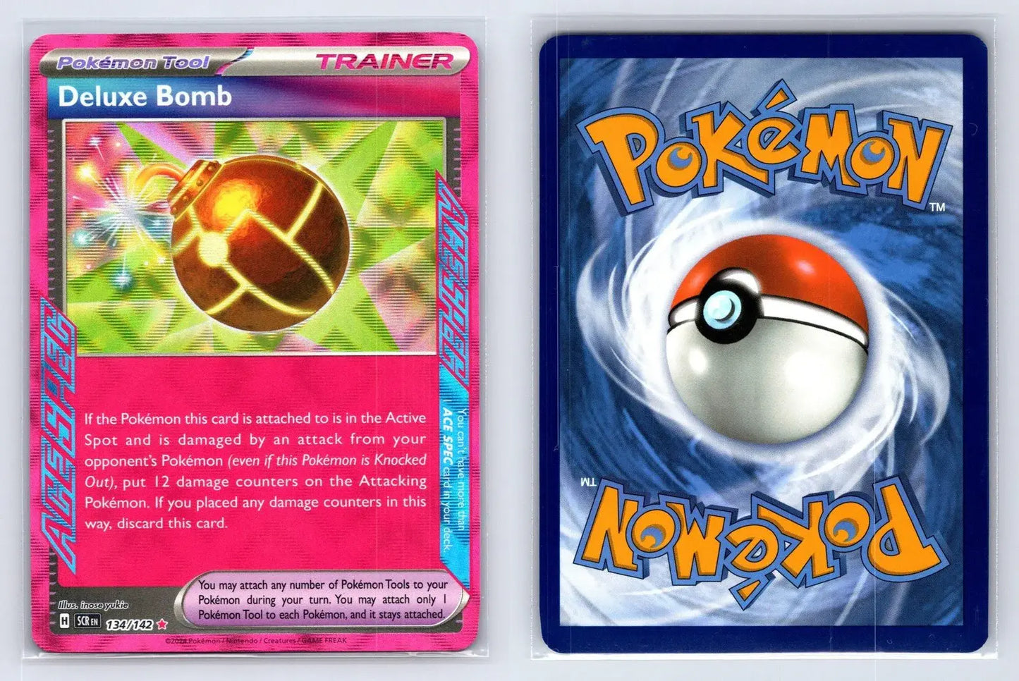 Deluxe Bomb 134/142 Stellar Crown Pokemon NM - Mastercoins