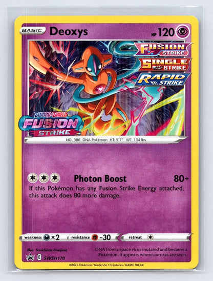 Deoxys SWSH170 SWSH Black Star Pokemon NM - Mastercoins