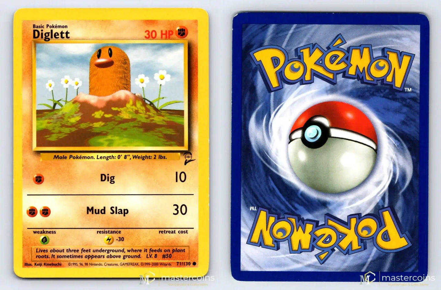 Diglett 71/130 Base Set 2 Pokemon MP - Mastercoins