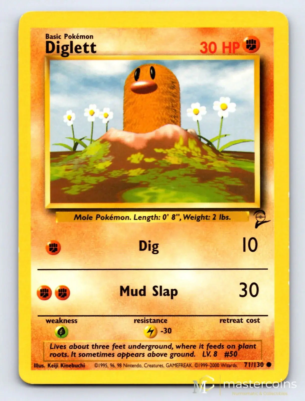 Diglett 71/130 Base Set 2 Pokemon MP - Mastercoins