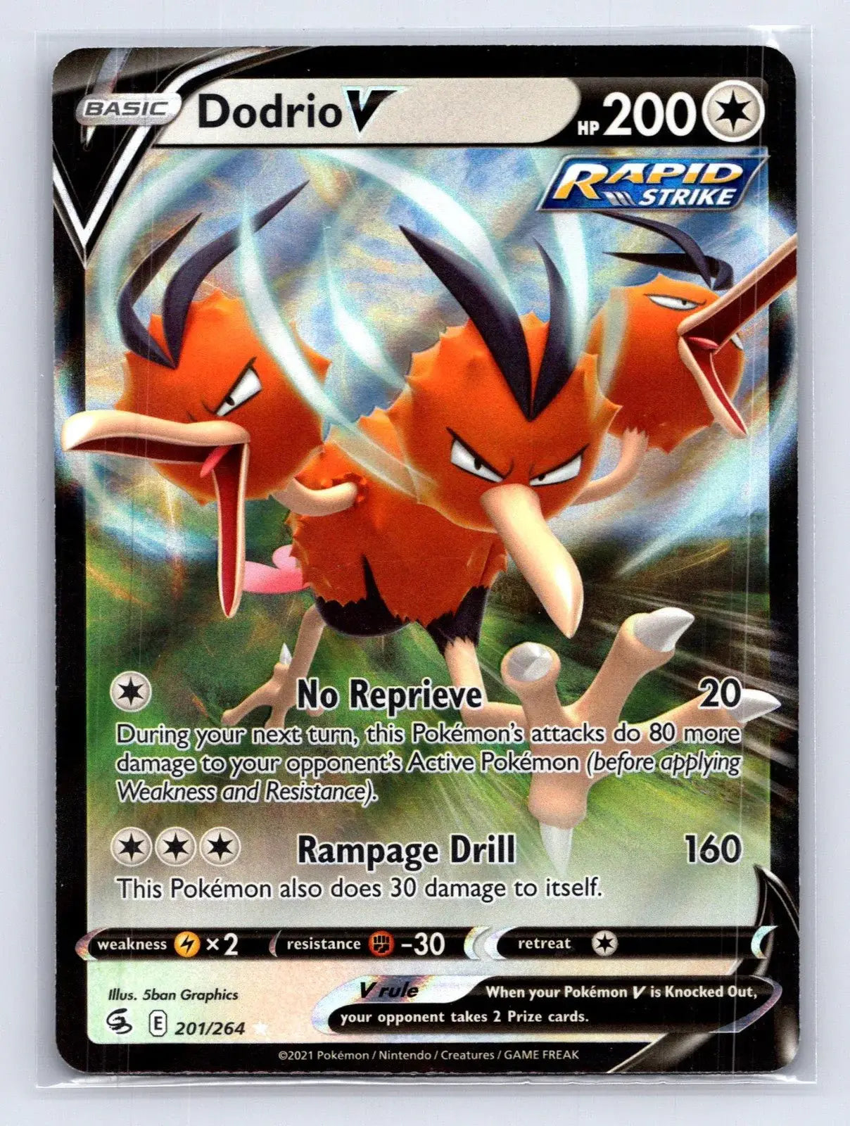 Dodrio V 201/264 Fusion Strike Pokemon NM - Mastercoins