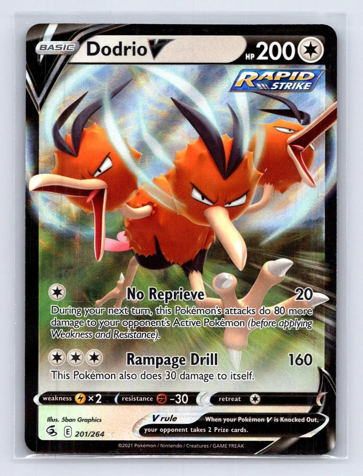 Dodrio V 201/264 Fusion Strike Pokemon NM - Mastercoins