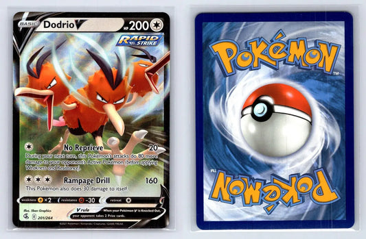 Dodrio V 201/264 Fusion Strike Pokemon NM - Mastercoins