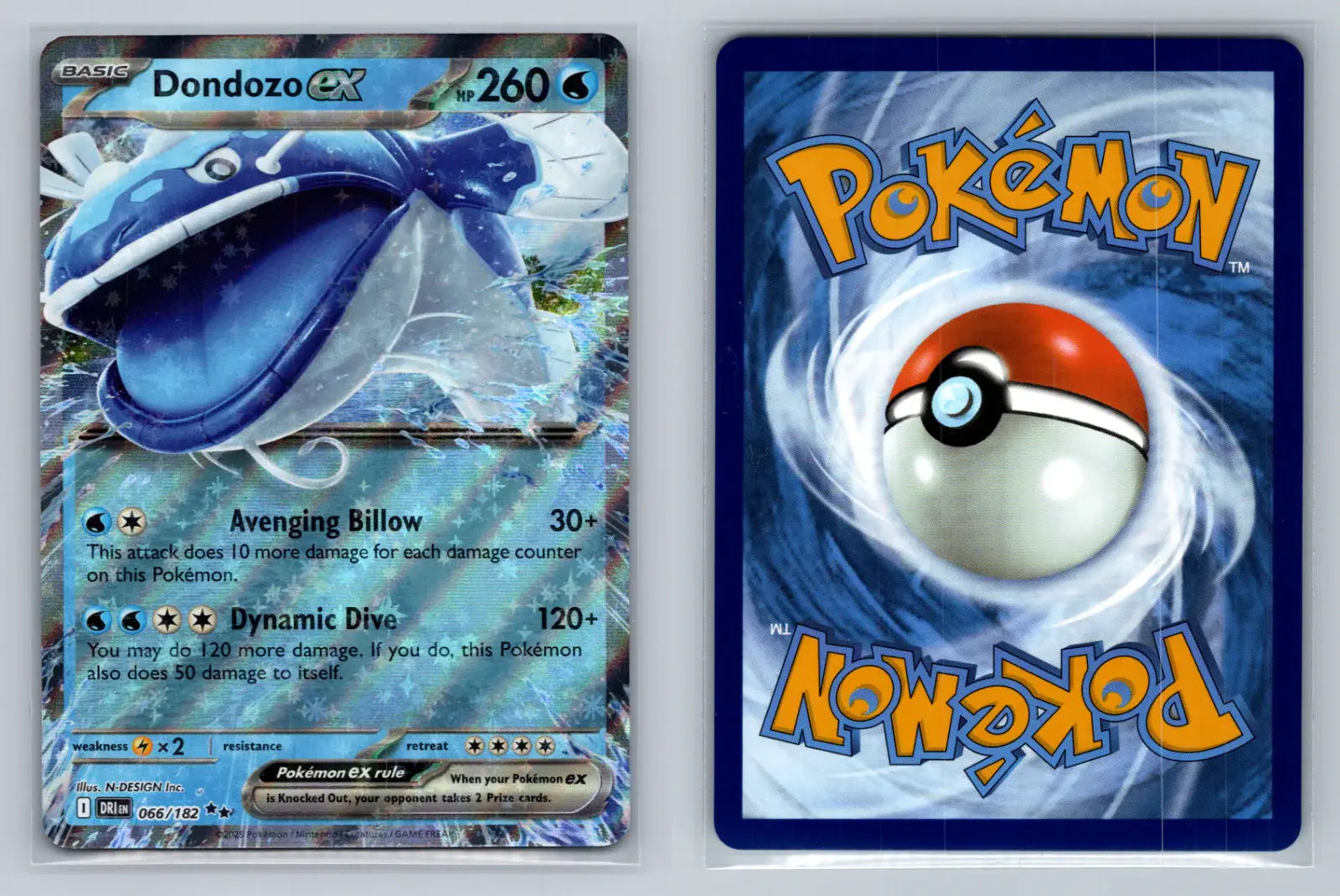 Dondozo Ex 066/182 - Double Rare - Destined Rivals - Mastercoins