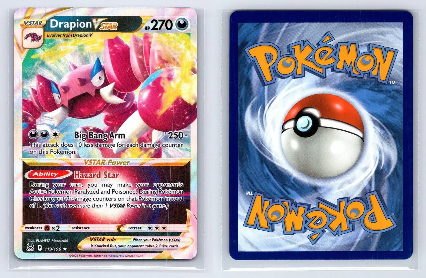Drapion VSTAR 119/196 Lost Origin Pokemon NM - Mastercoins