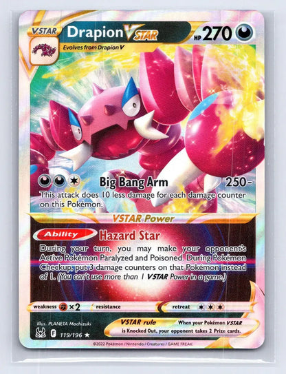 Drapion VSTAR 119/196 Lost Origin Pokemon NM - Mastercoins