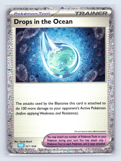 Drops in the Ocean 021/034 TCG Classic Blastoise Pokemon Near Mint - Mastercoins