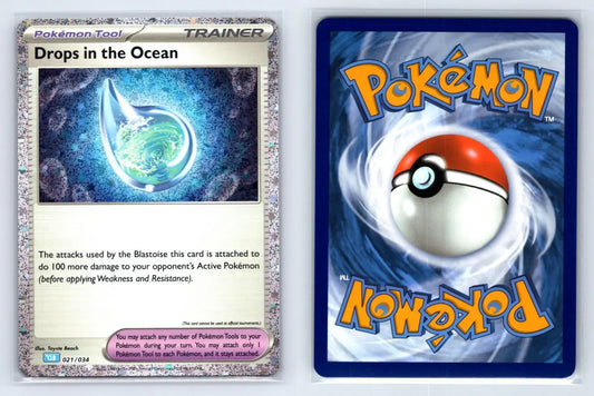 Drops in the Ocean 021/034 TCG Classic Blastoise Pokemon Near Mint - Mastercoins