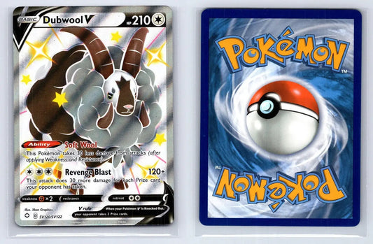 Dubwool V SV120/SV122 Shining Fates Shiny Vault Pokemon NM - Mastercoins
