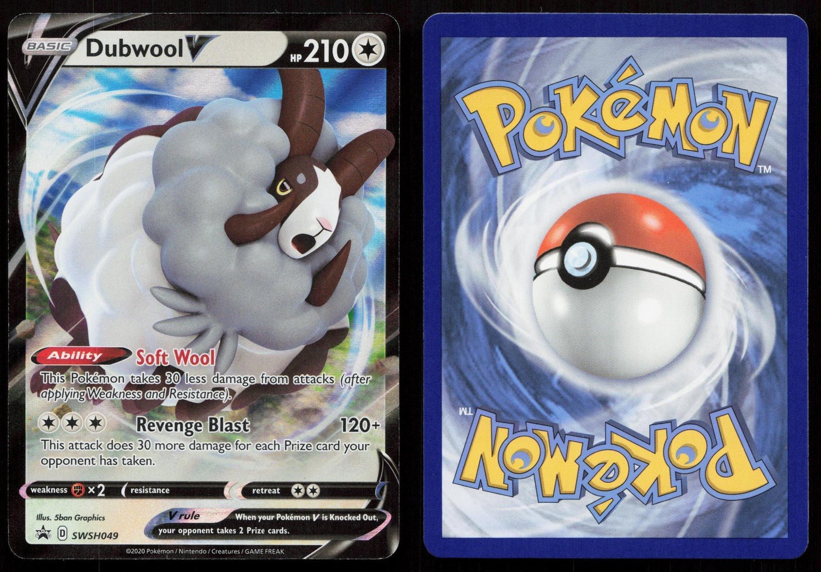 DUBWOOL V SWSH049 SWORD & SHIELD PROMO NM - Mastercoins