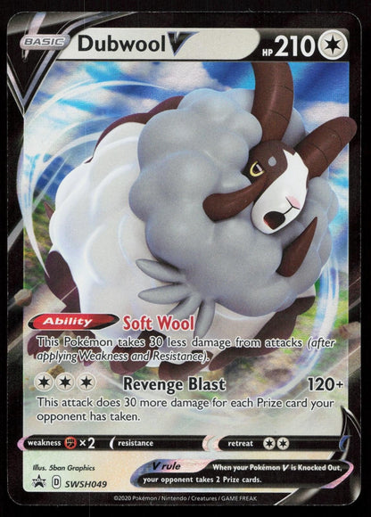 DUBWOOL V SWSH049 SWORD & SHIELD PROMO NM - Mastercoins