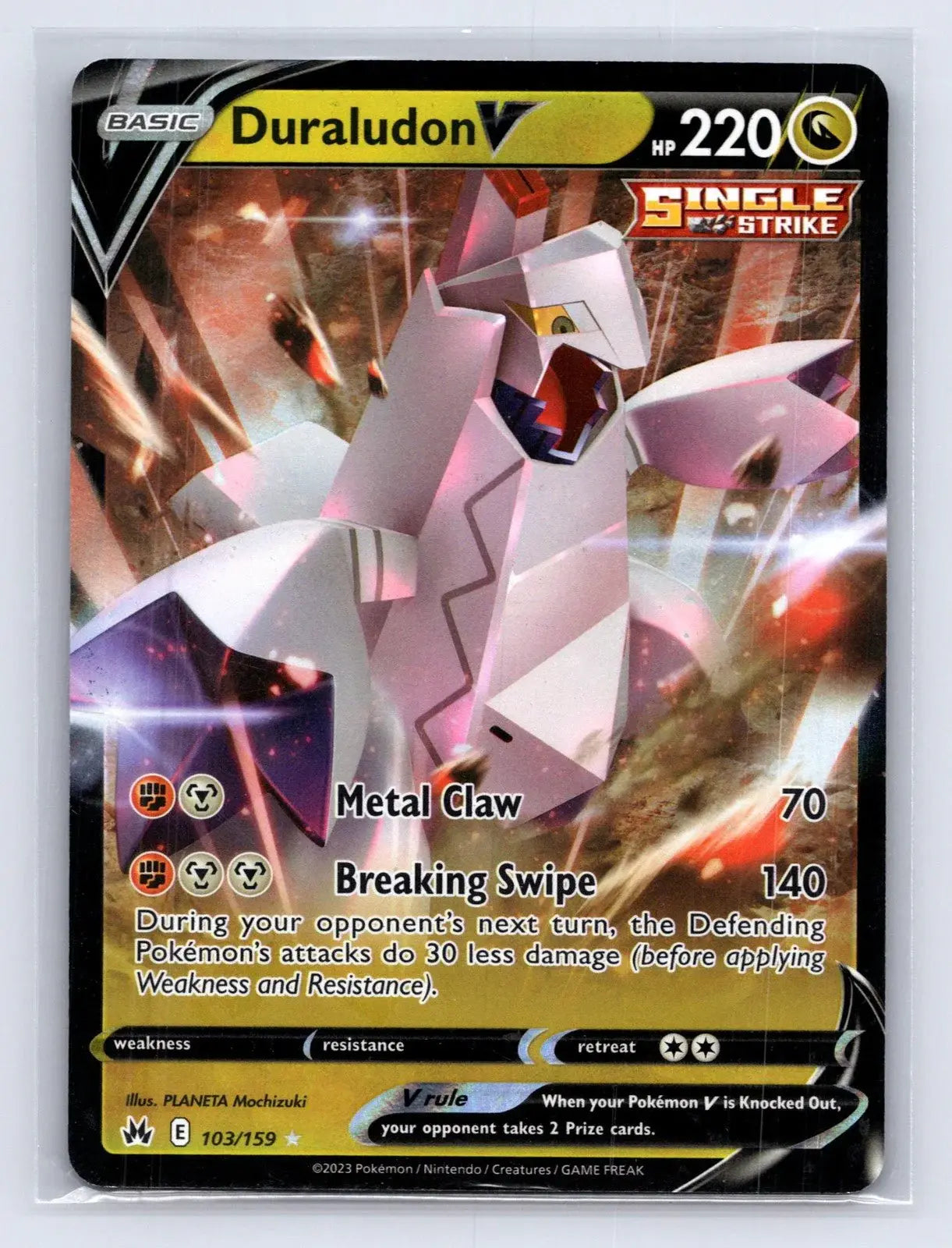 Duraludon V 103/159 Crown Zenith Pokemon NM - Mastercoins