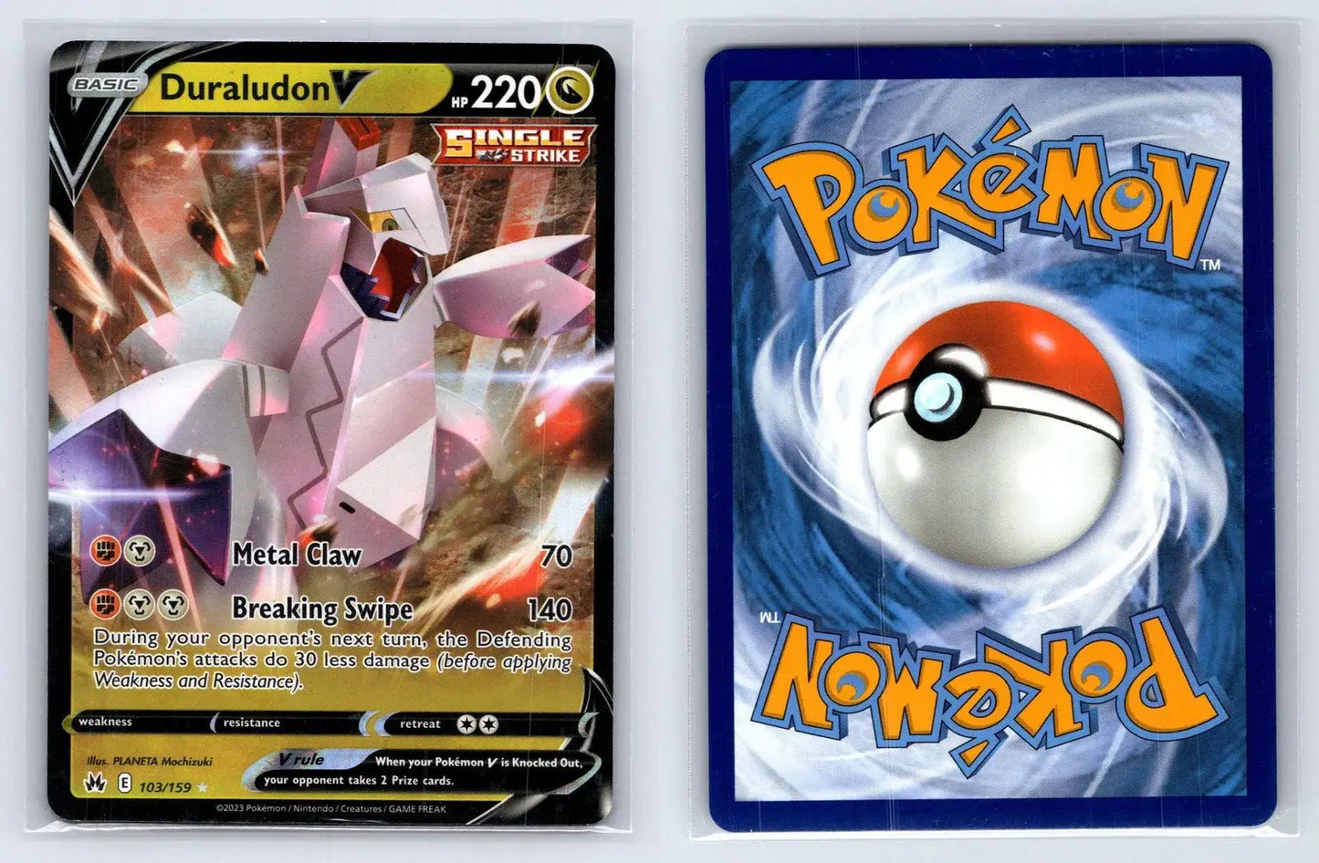 Duraludon V 103/159 Crown Zenith Pokemon NM - Mastercoins