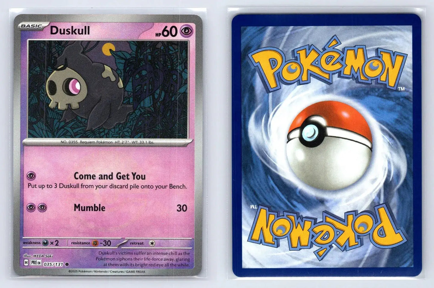 Duskull 035/131 Prismatic Evolutions Pokemon NM - Mastercoins