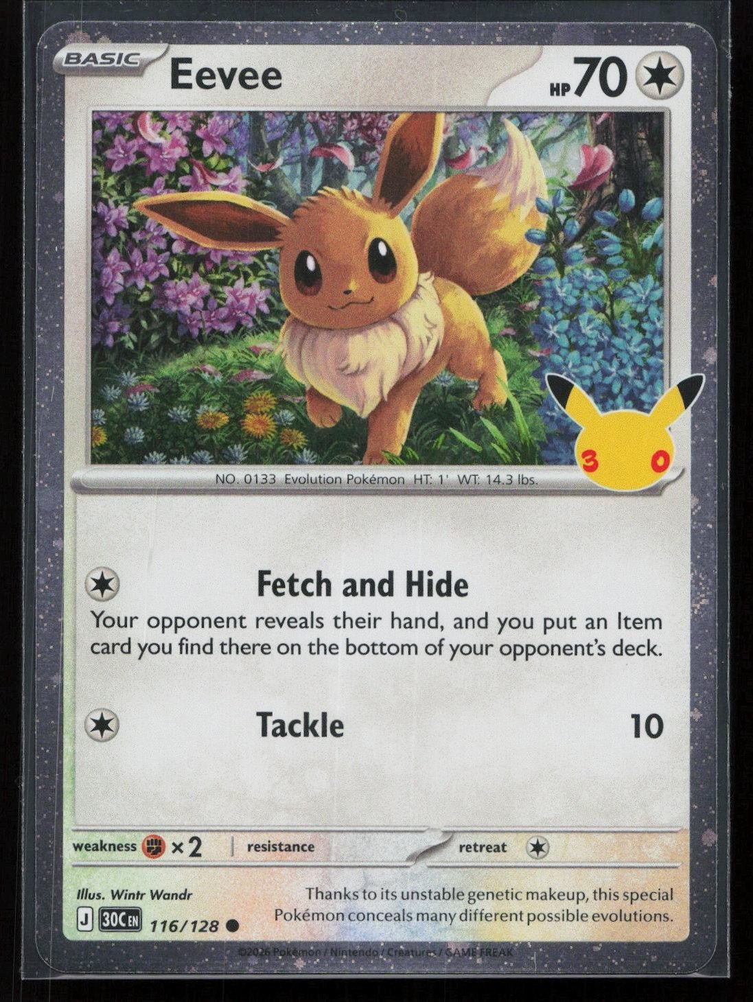 Eevee 116/128 ME: 30th Celebration Common NM - Mastercoins