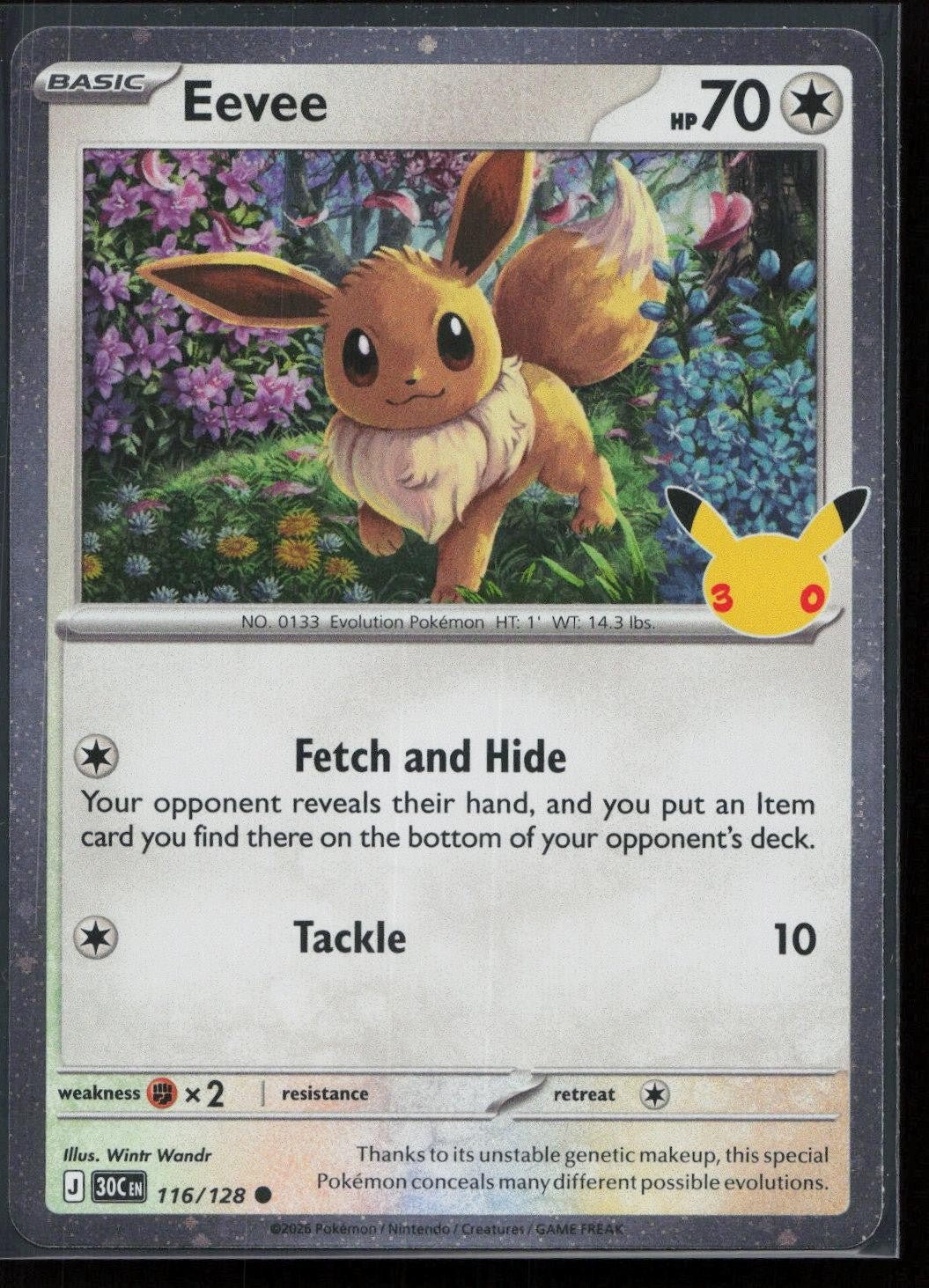 Eevee 116/128 ME: 30th Celebration Common NM - Mastercoins