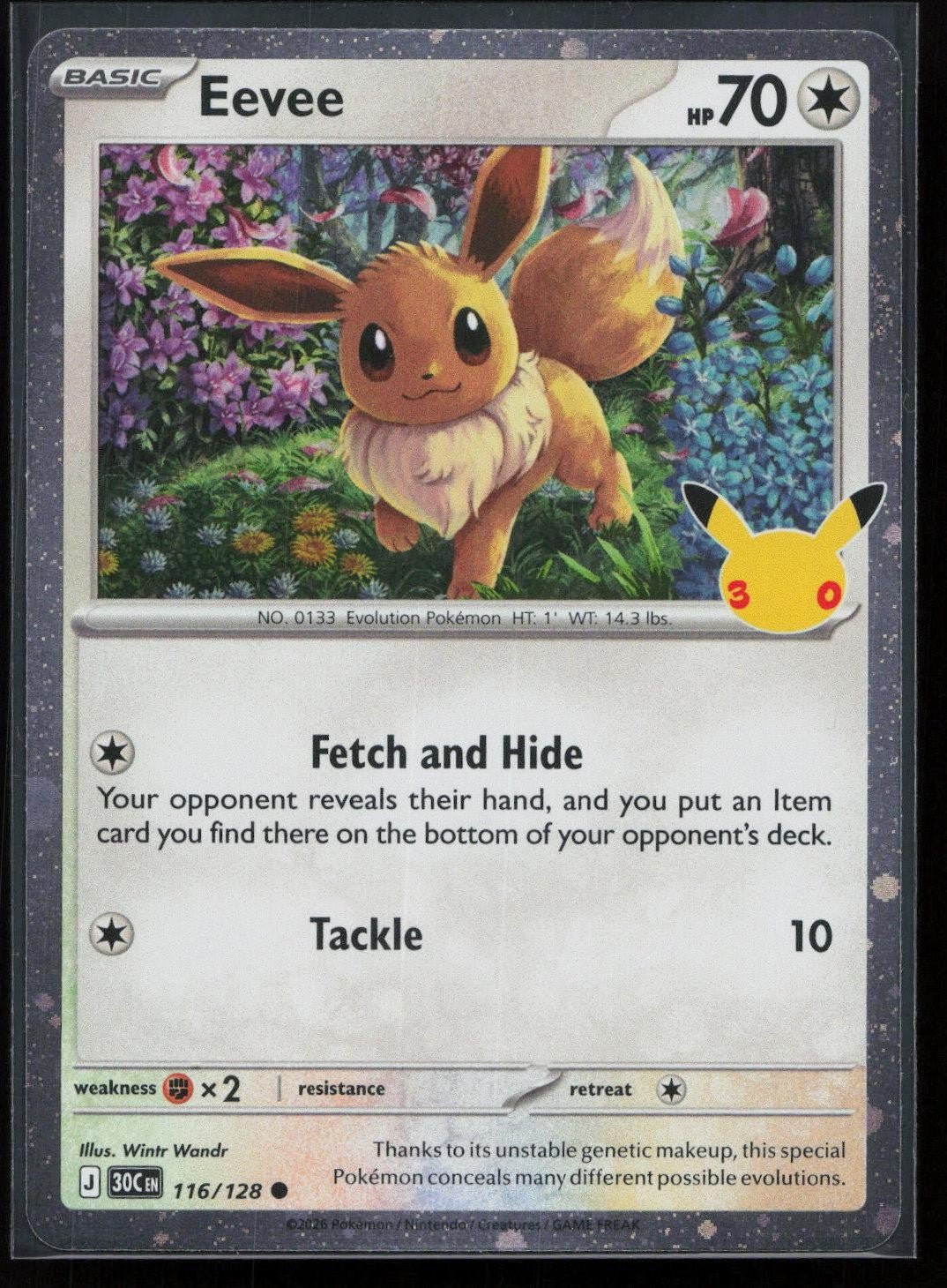Eevee 116/128 ME: 30th Celebration Common NM - Mastercoins