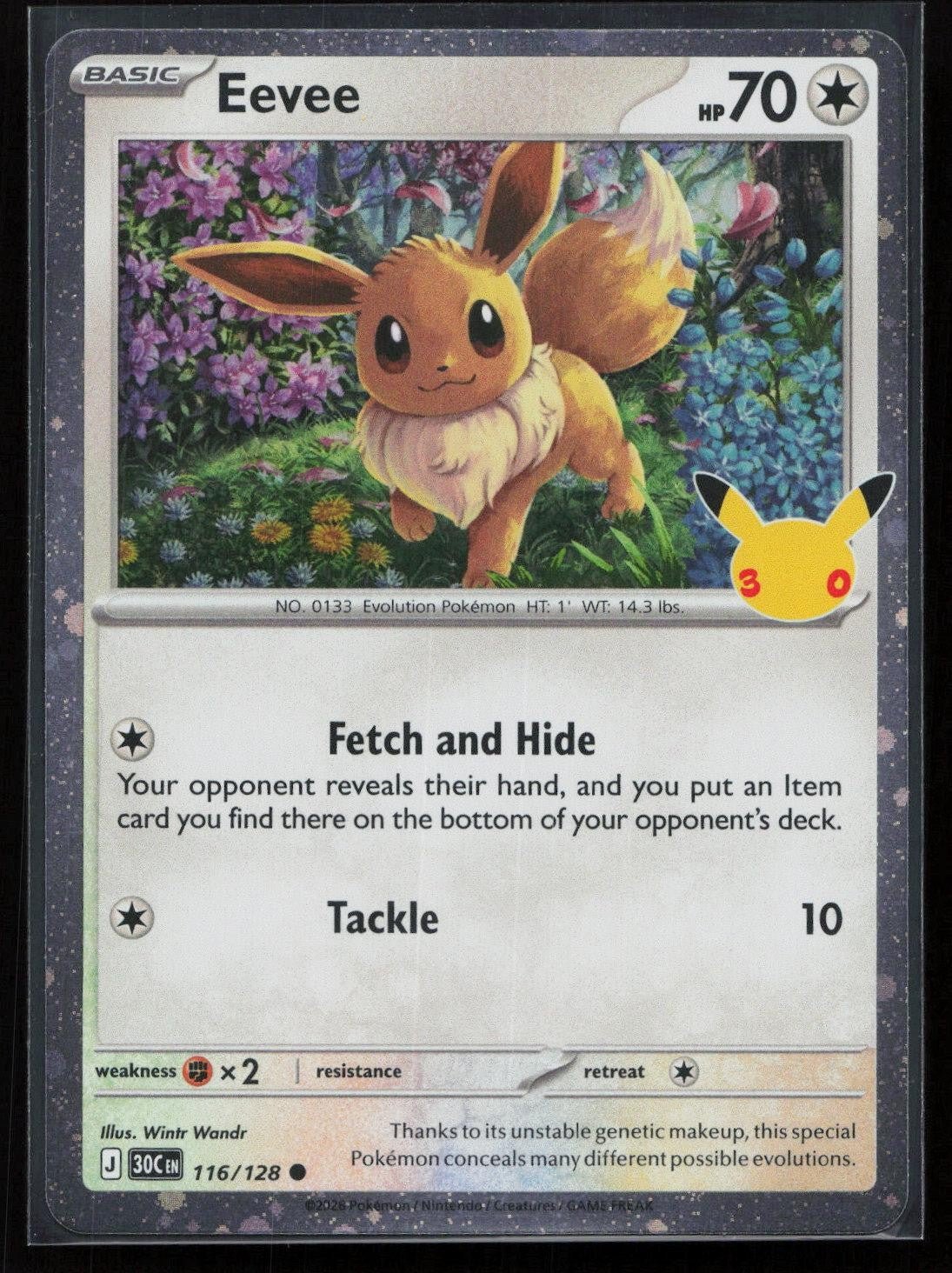 Eevee 116/128 ME: 30th Celebration Common NM - Mastercoins
