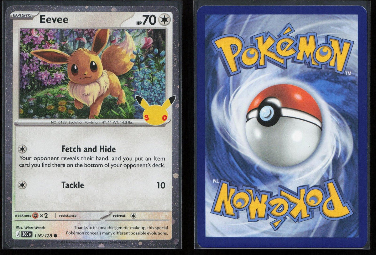 Eevee 116/128 ME: 30th Celebration Common NM - Mastercoins