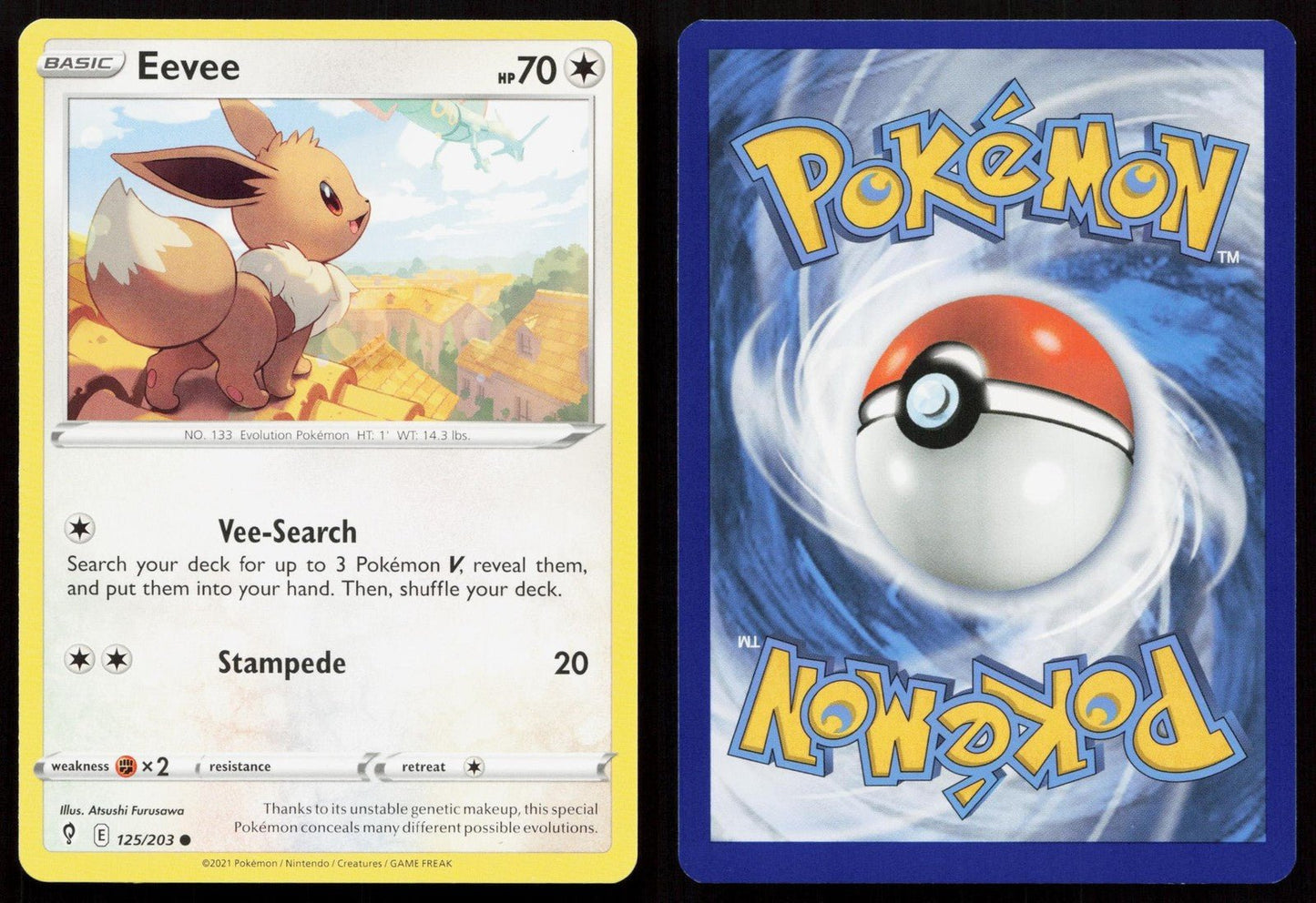EEVEE 125/203 EVOLVING SKIES NM - Mastercoins