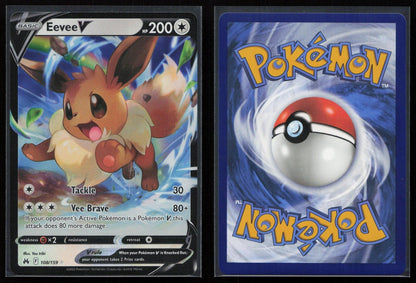Eevee V 108/159 Crown Zenith V Rare NM - Mastercoins