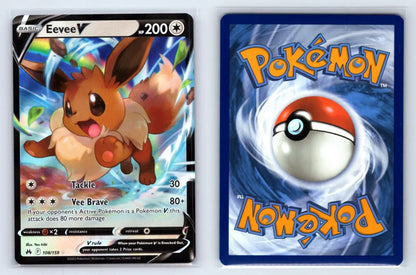 Eevee V 108/159 Rare V Crown Zenith Pokemon Near Mint - Mastercoins