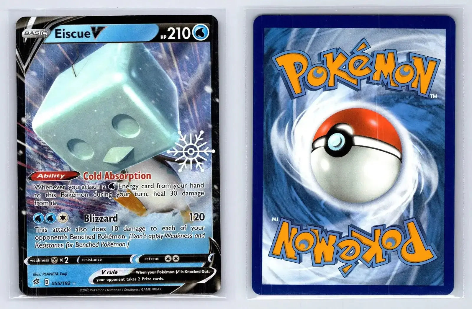 Eiscue V 055/192 PROMO Stamp Holiday Pokemon NM - Mastercoins