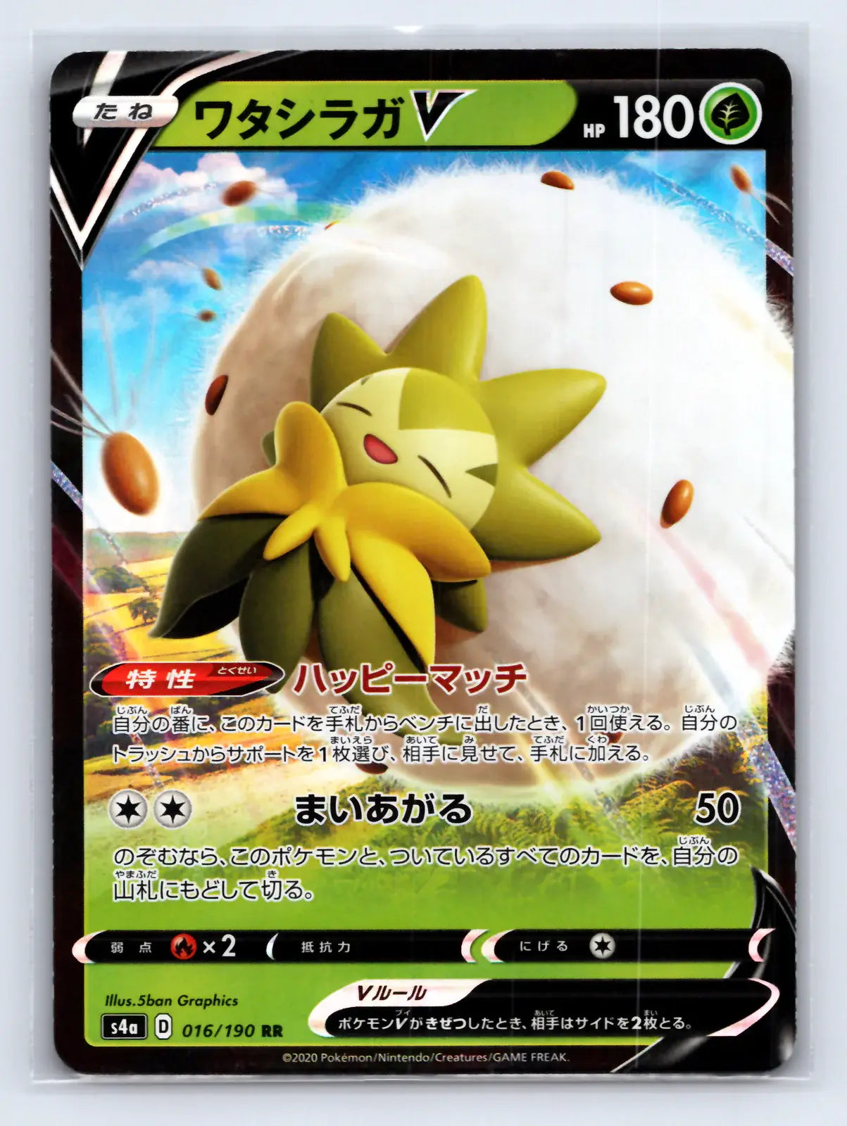 Eldegoss V 016/190 Double Rare Shiny Star V Pokemon Japanese Near Mint - Mastercoins