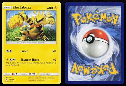 ELECTABUZZ 42/147 BURNING SHADOWS NM - Mastercoins