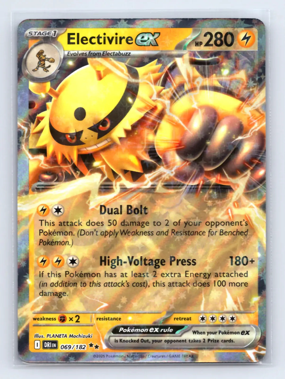Electivire ex 069/182 Double Rare Destined Rivals Pokemon Near Mint - Mastercoins