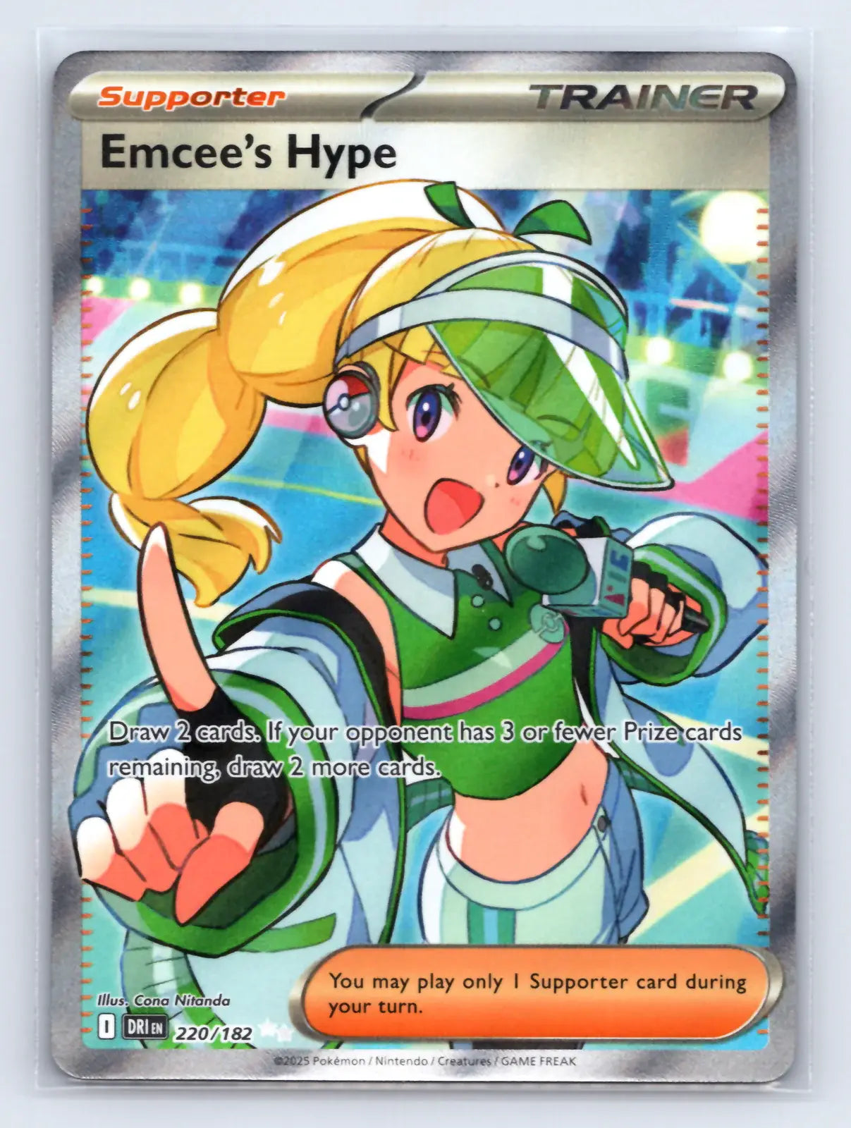 Emcee's Hype 220/182 Ultra Rare Destined Rivals Pokemon Near Mint - Mastercoins