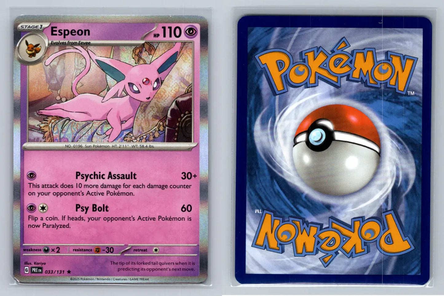 Espeon 033/131 Holo Prismatic Evolutions - Mastercoins