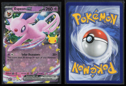 Espeon ex 070/128 ME: 30th Celebration Double Rare NM - Mastercoins