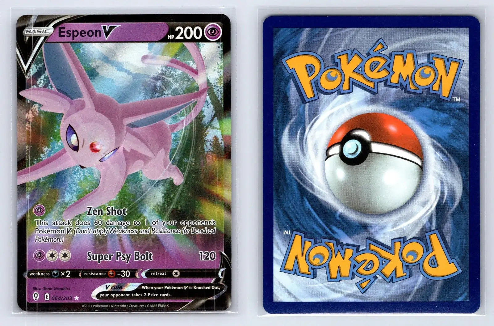 Espeon V 064/203 Evolving Skies Pokemon NM - Mastercoins