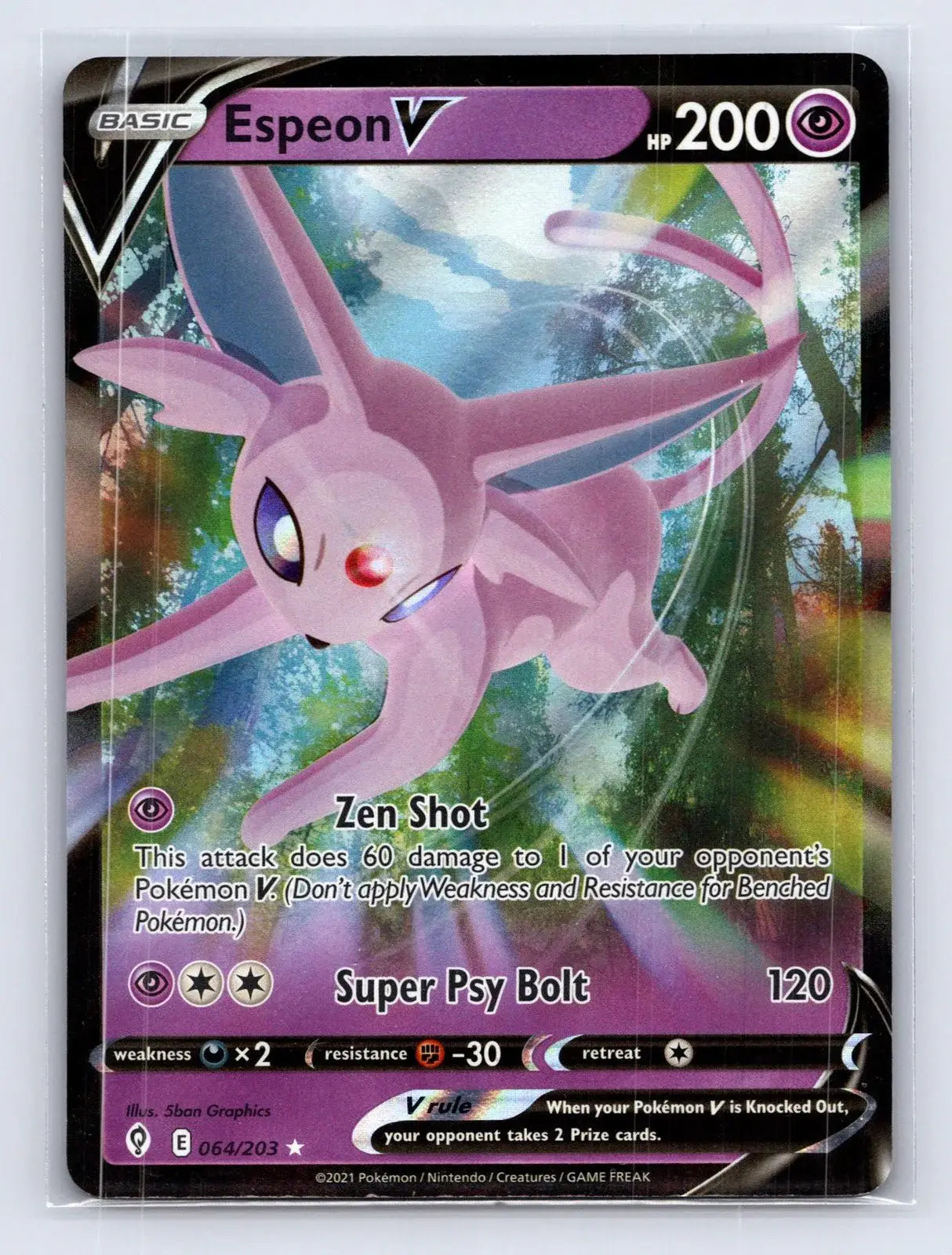 Espeon V 064/203 Evolving Skies Pokemon NM - Mastercoins