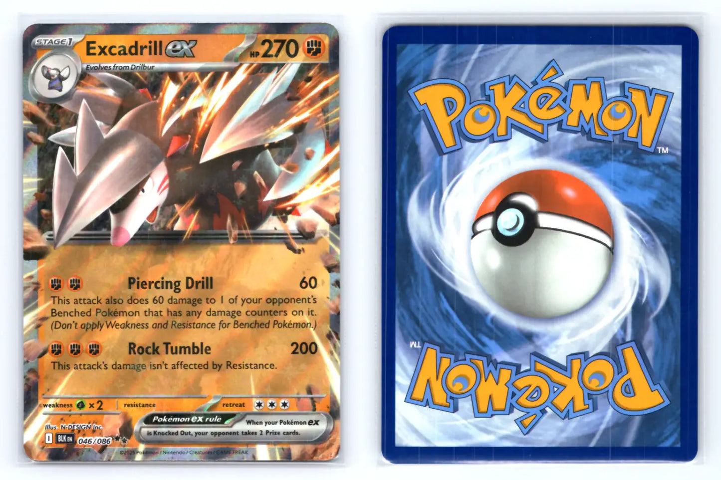 Excadrill ex 046/086 Black Bolt Double Rare - Mastercoins