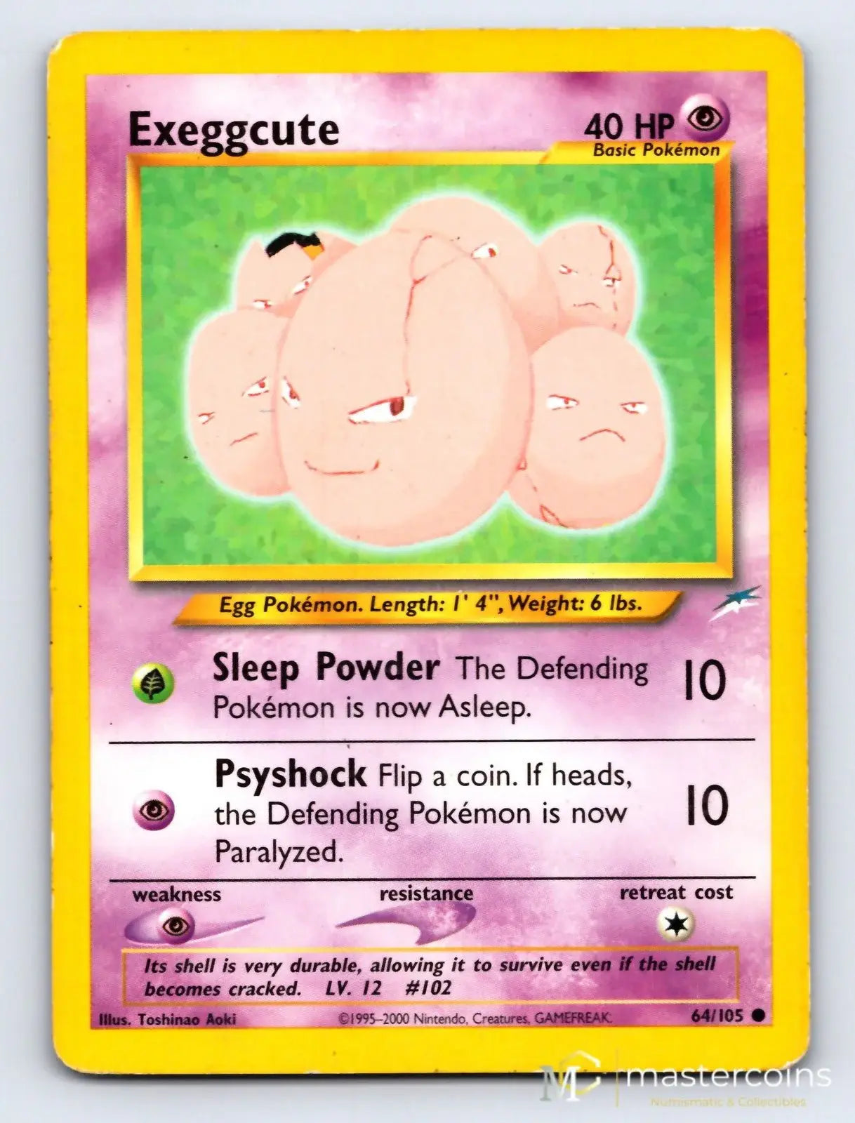 Exeggcute 64/105 Neo Destiny Pokemon MP - Mastercoins