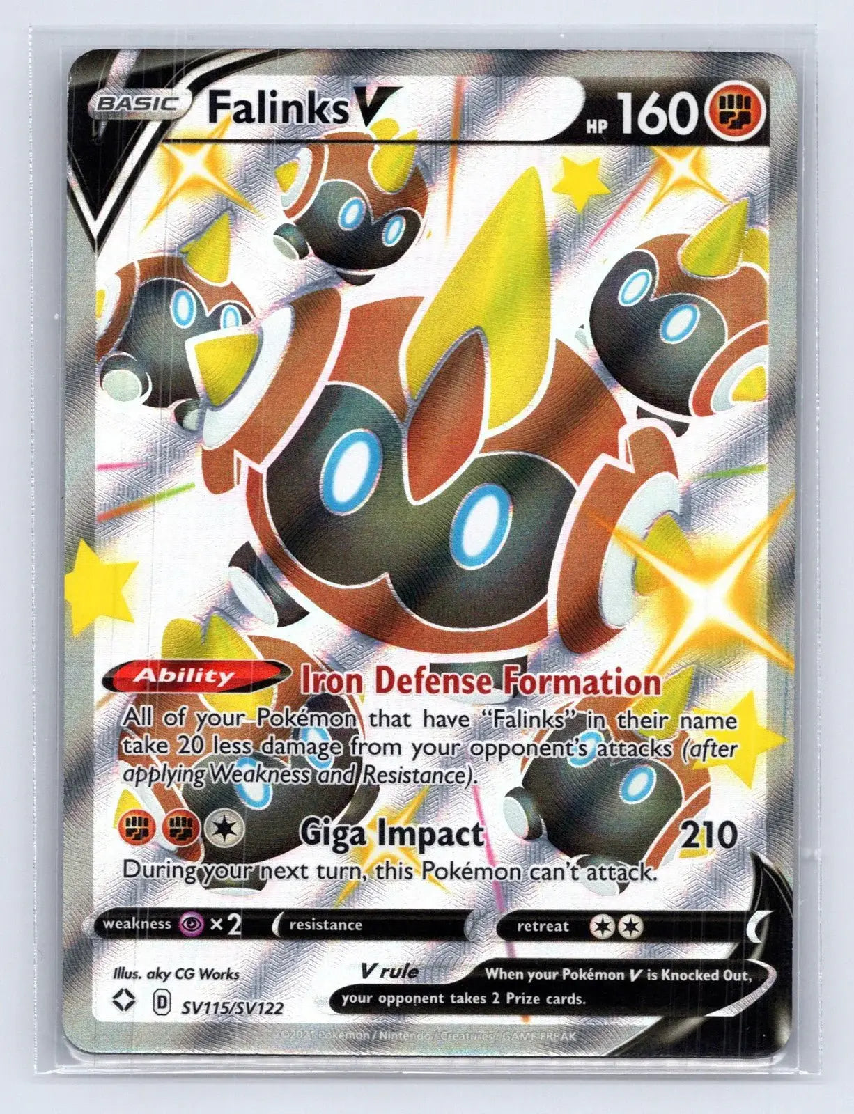Falinks V SV115/SV122 Shining Fates Shiny Vault Pokemon NM - Mastercoins