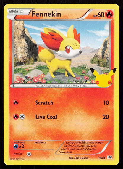 FENNEKIN 014/025 MCDONALD'S 25TH ANNIVERSARY PROMOS NM - Mastercoins