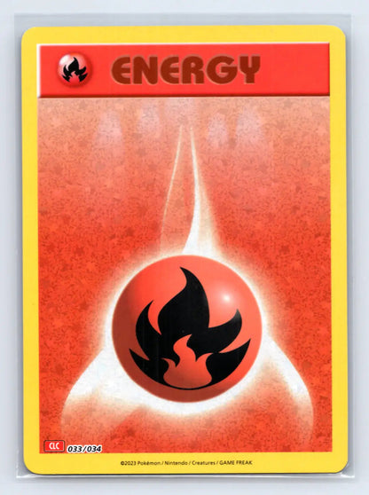 Fire Energy Holo 033/034 Classic Collection CLC Pokemon Near Mint - Mastercoins