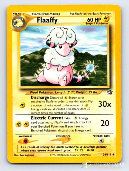 Flaaffy 34/111 Neo Genesis Pokemon MP - Mastercoins