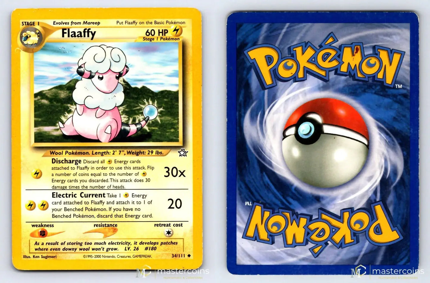 Flaaffy 34/111 Neo Genesis Pokemon MP - Mastercoins