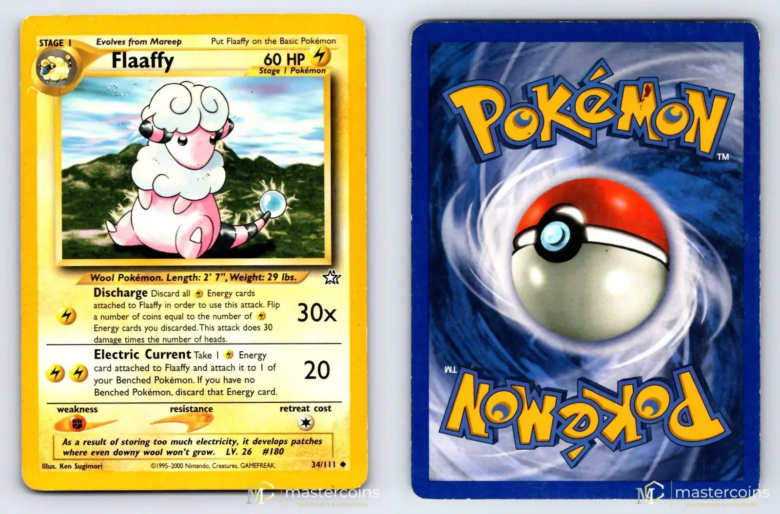 Flaaffy 34/111 Neo Genesis Pokemon MP - Mastercoins