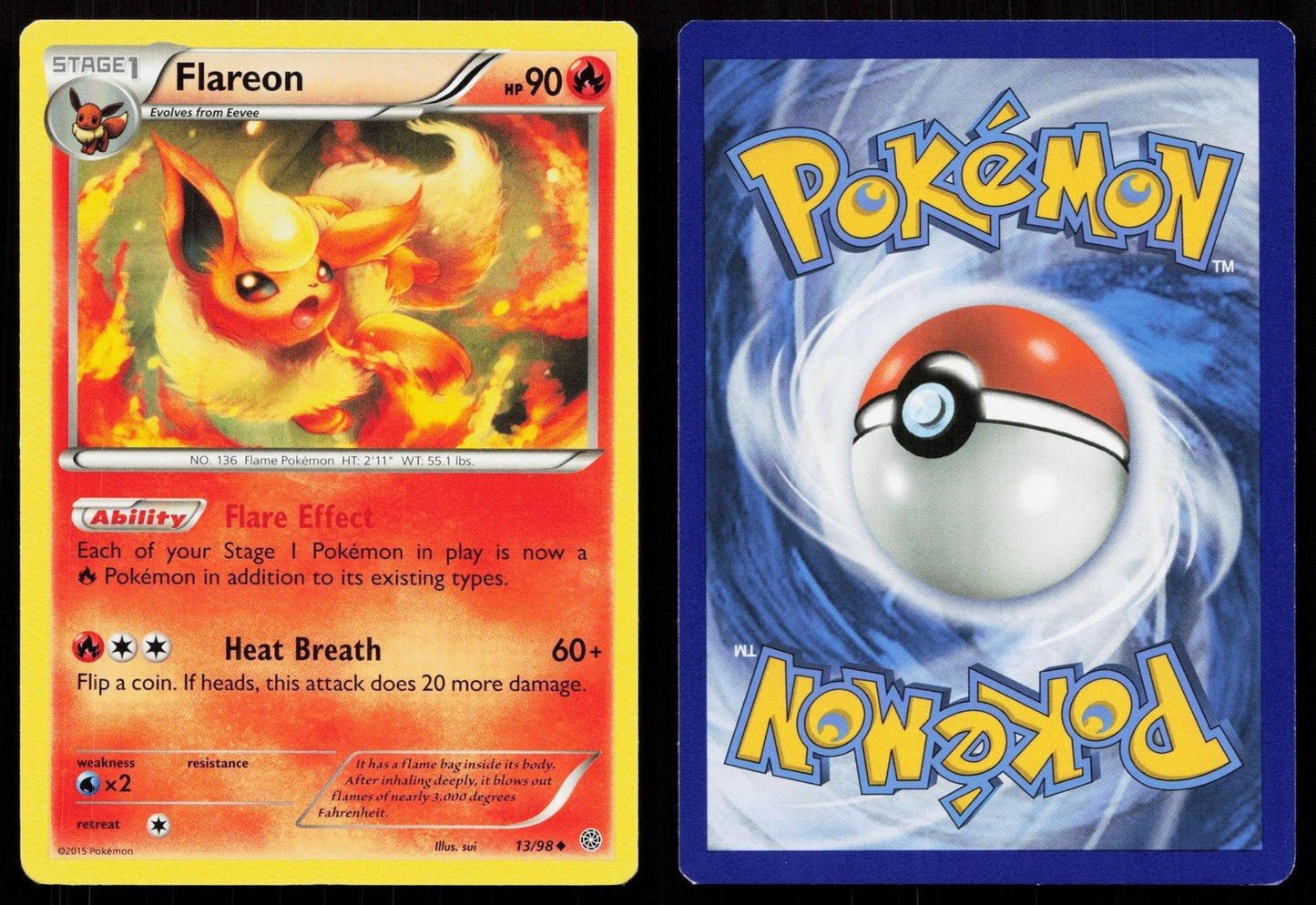 FLAREON 13/98 ANCIENT ORIGINS NM - Mastercoins