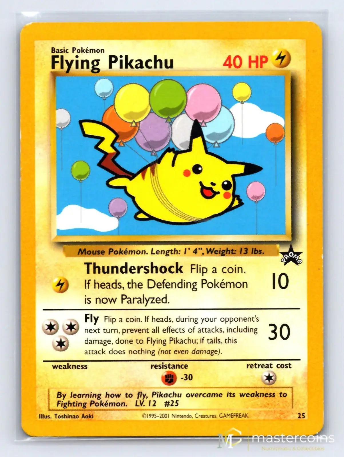Flying Pikachu 25 Wizards Black Star Promos Pokemon LP - Mastercoins