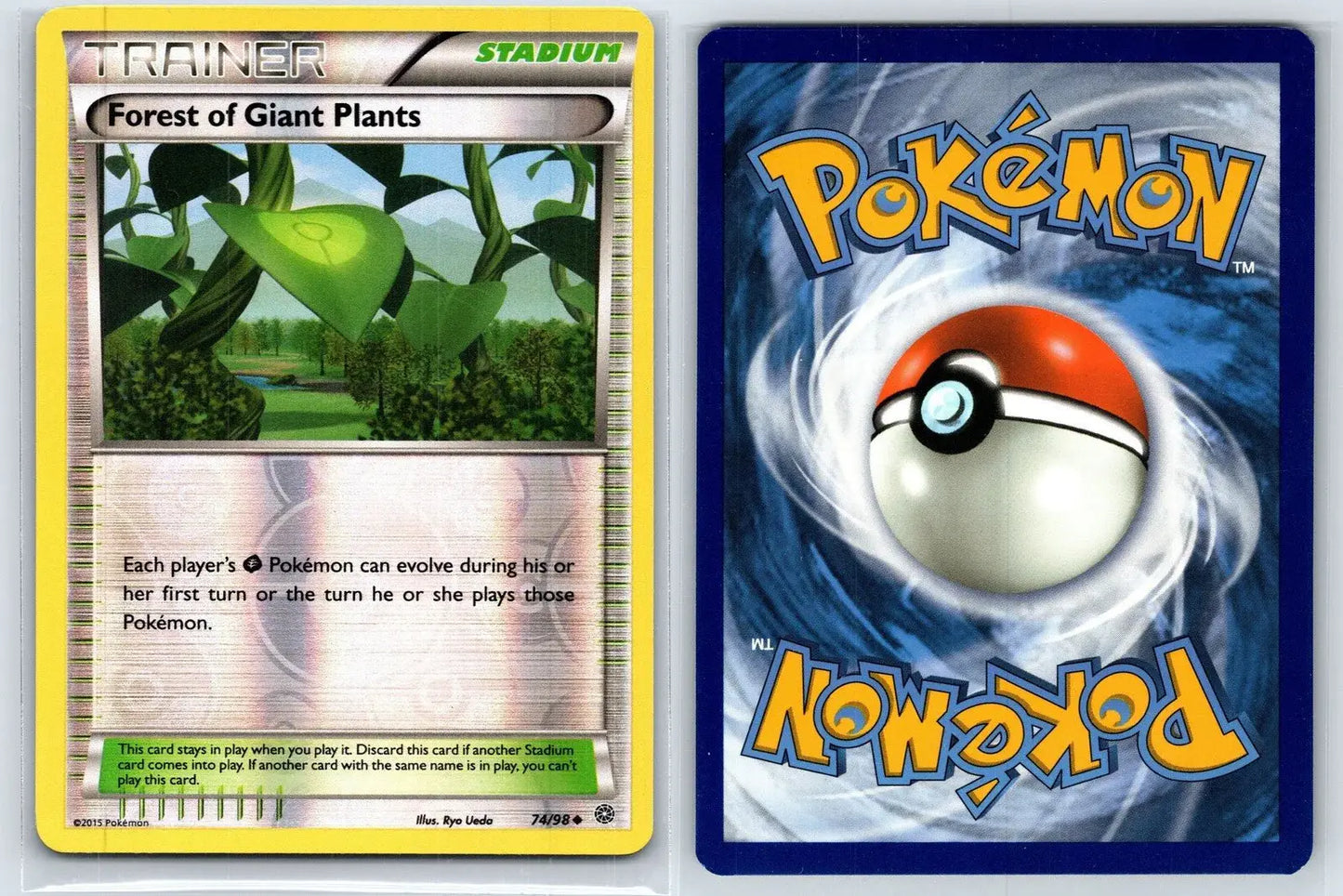 Forest of Giant Plants 74/98 Reverse Holo Ancient Origins Pokemon NM - Mastercoins