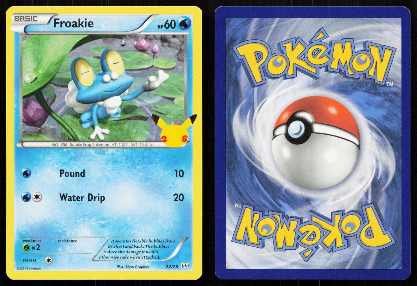 FROAKIE 022/025 MCDONALD'S 25TH ANNIVERSARY PROMOS NM - Mastercoins